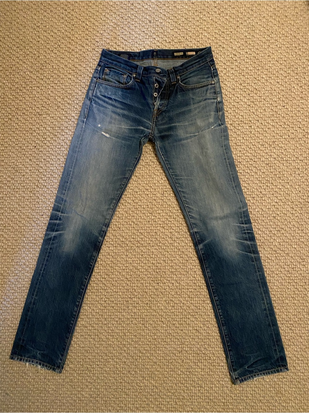 Men's Slim Fit Blue Denim Jeans